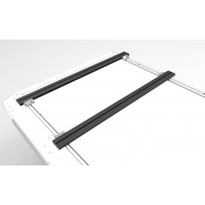 Alu-Cab Load bars (two), 1 250 mm width Black low profile Alu Cab